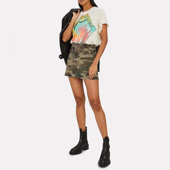 R13
Camouflage Denim Mini Skirt Made in Italy - Picture 4 of 13